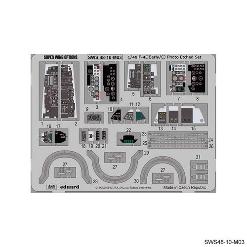 SWS48-10-M03 F-4E Early/EJ Photo-Etched Set