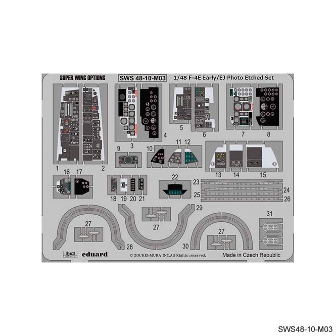 Hovedbilde SWS48-10-M03 F-4E Early/EJ Photo-Etched Set
