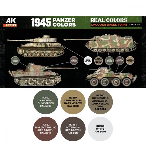 AK-Interactive RCS123 1945 Panzer Colors Set