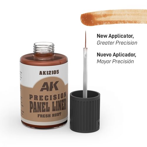 AK Interactive - Fresh Rust Brown Panel Liner