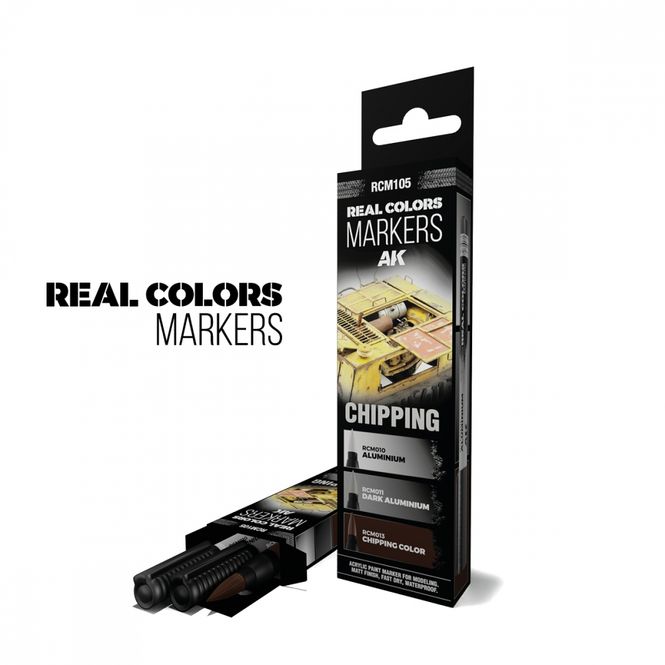 Hovedbilde AK Real Colors Markers - Chipping - 3 markers