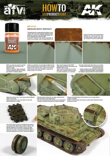 Medium rust deposit